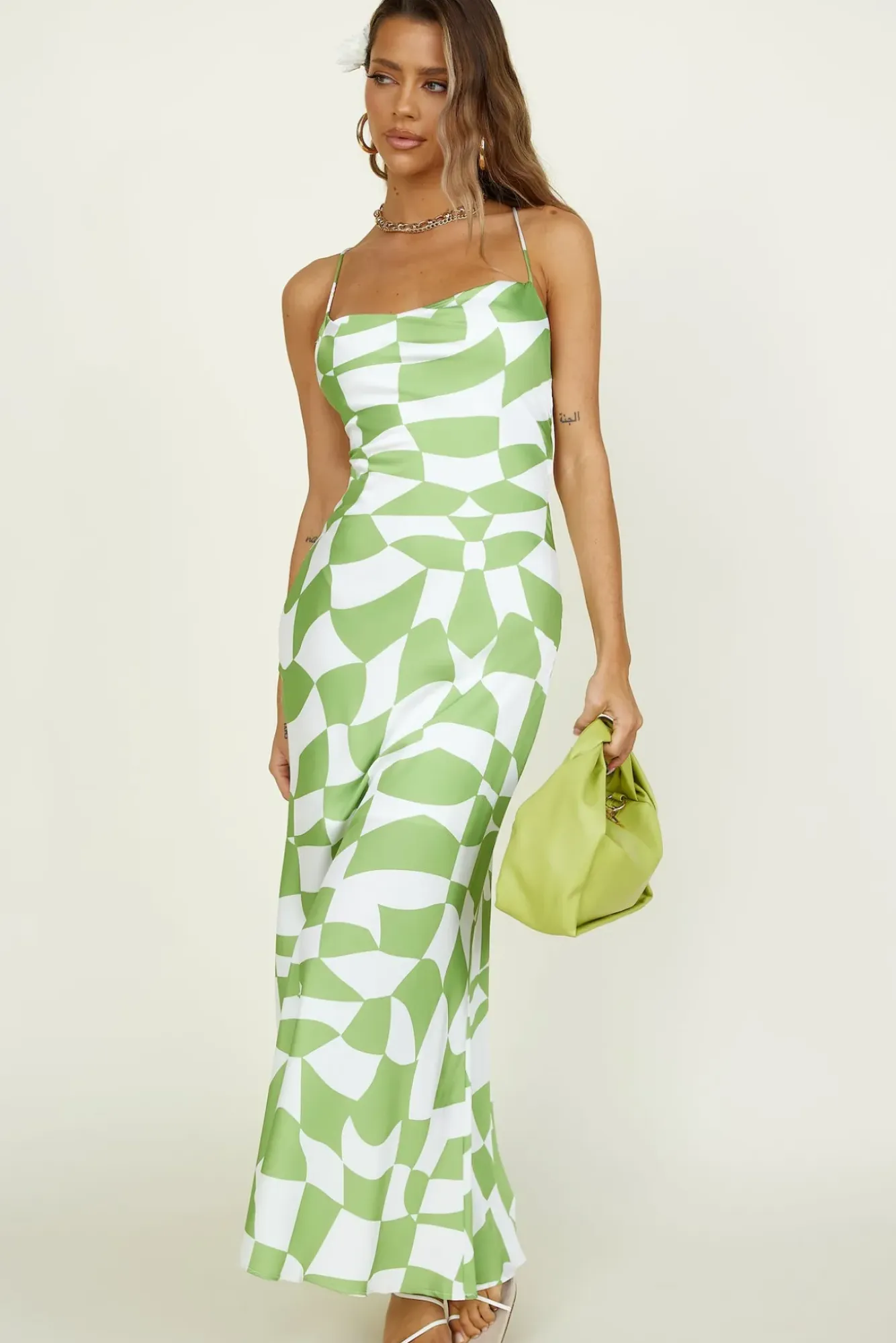 Casual Dresses|Maxi Dresses>Hello Molly Above It All Maxi Dress Green