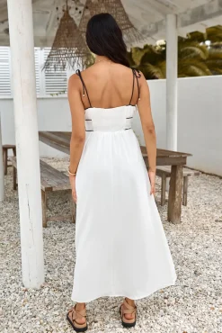 Vacation Dresses|Brunch Dresses>Hello Molly Across The River Maxi Dress White