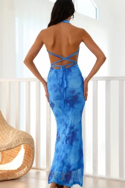 Cocktail Dresses|Summer Dresses>Hello Molly Adalynn Maxi Dress Blue