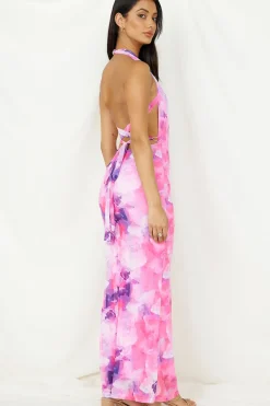 Cocktail Dresses|Floral Dresses>Hello Molly Adalynn Maxi Dress Pink