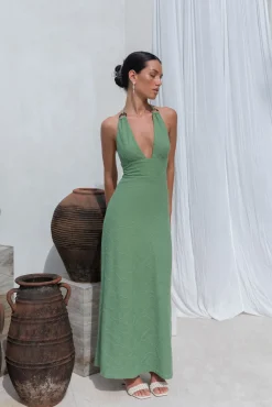 Wedding Guest Dresses|Cocktail Dresses>Hello Molly Adano Maxi Dress Green