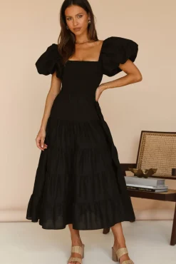 Vacation Dresses|Spring Break Dresses>Hello Molly Adela Maxi Dress Black