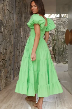 Spring Break Dresses|Bump Friendly>Hello Molly Adela Maxi Dress Light Green
