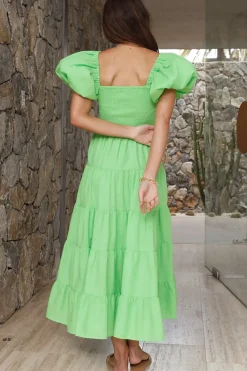Spring Break Dresses|Bump Friendly>Hello Molly Adela Maxi Dress Light Green