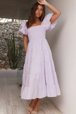 Spring Break Dresses|Bump Friendly>Hello Molly Adela Maxi Dress Lilac
