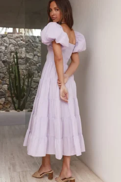 Spring Break Dresses|Bump Friendly>Hello Molly Adela Maxi Dress Lilac