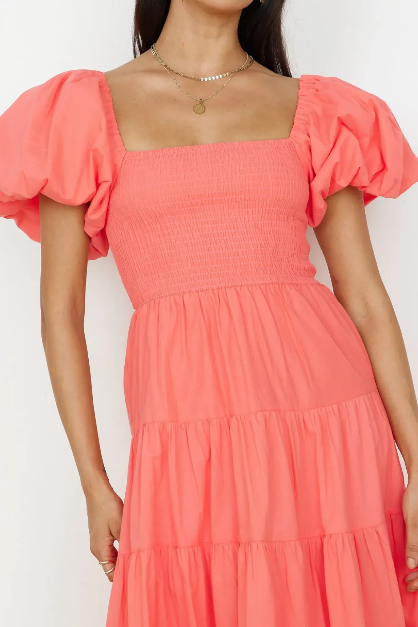 Spring Break Dresses|Bump Friendly>Hello Molly Adela Maxi Dress Orange
