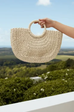 Bags>Hello Molly Adventure Awaits Wovenbag Natural