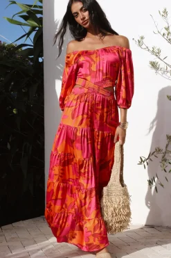 Cocktail Dresses|Bump Friendly>Hello Molly Adventures in Rome Maxi Dress Pink