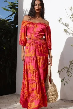 Cocktail Dresses|Bump Friendly>Hello Molly Adventures in Rome Maxi Dress Pink