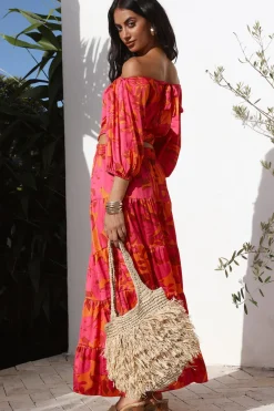 Cocktail Dresses|Bump Friendly>Hello Molly Adventures in Rome Maxi Dress Pink