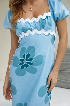 Brunch Dresses|Summer Dresses>Hello Molly Afina Maxi Dress Blue