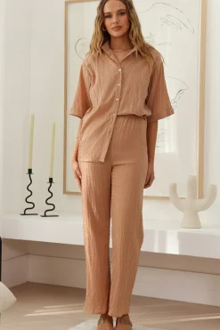 Pants|Shirts>Hello Molly After Nightfall Set Beige