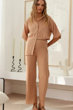 Pants|Shirts>Hello Molly After Nightfall Set Beige