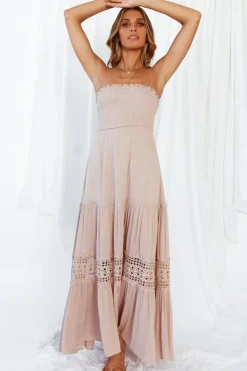 Wedding Guest Dresses|Bridesmaid Dresses>Hello Molly Agatha Maxi Dress Mocha