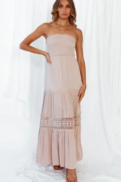 Wedding Guest Dresses|Bridesmaid Dresses>Hello Molly Agatha Maxi Dress Mocha