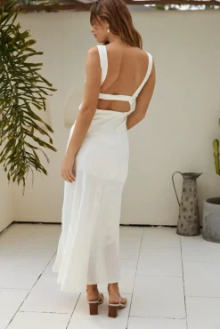 Cocktail Dresses|Summer Dresses>Hello Molly Alba Maxi Dress Cream