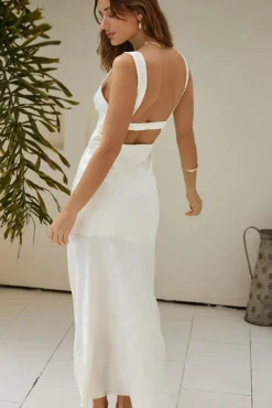 Cocktail Dresses|Summer Dresses>Hello Molly Alba Maxi Dress Cream