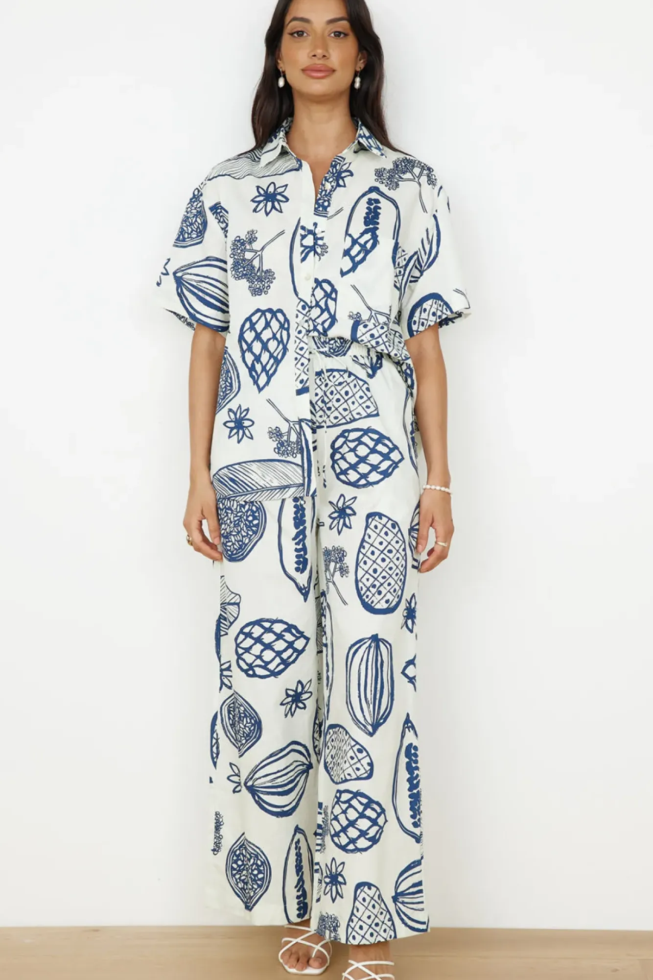 Two-Piece Pants Set>Hello Molly All Aboard Set Navy