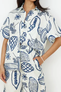 Two-Piece Pants Set>Hello Molly All Aboard Set Navy