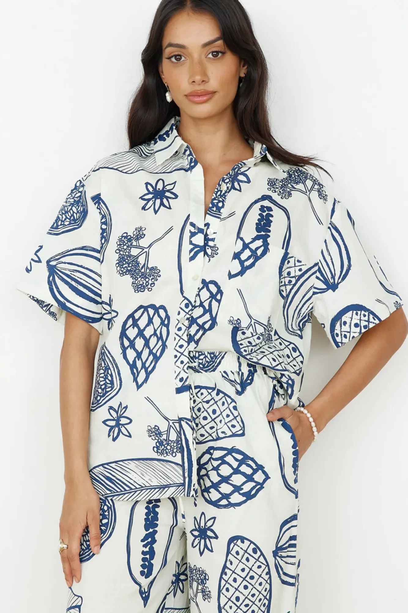Two-Piece Pants Set>Hello Molly All Aboard Set Navy
