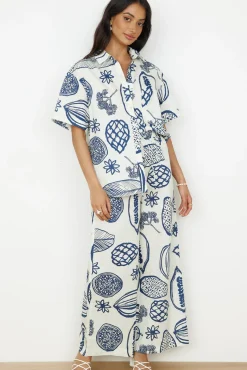 Two-Piece Pants Set>Hello Molly All Aboard Set Navy