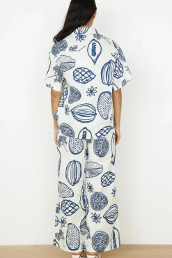 Two-Piece Pants Set>Hello Molly All Aboard Set Navy