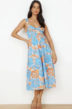 Brunch Dresses|Casual Dresses>Hello Molly All Day Midi Dress Blue