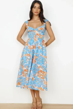 Brunch Dresses|Casual Dresses>Hello Molly All Day Midi Dress Blue