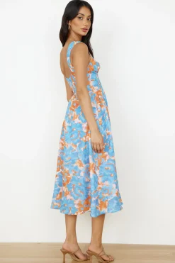 Brunch Dresses|Casual Dresses>Hello Molly All Day Midi Dress Blue