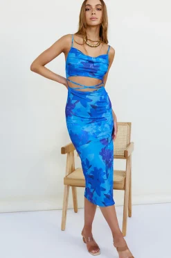 Vacation Dresses|Spring Break Dresses>Hello Molly All Night Maxi Dress Blue