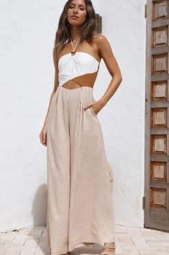 Jumpsuits|Rompers>Hello Molly All spaced out Jumpsuit Beige