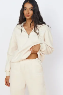 Long Sleeve|Cropped>Hello Molly All Year Round Set Beige