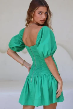Cocktail Dresses|Mini Dresses>Hello Molly Always Dreaming Dress Green