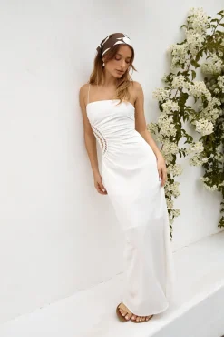 Vacation Dresses|Spring Break Dresses>Hello Molly Amalfi Amore Maxi Dress White