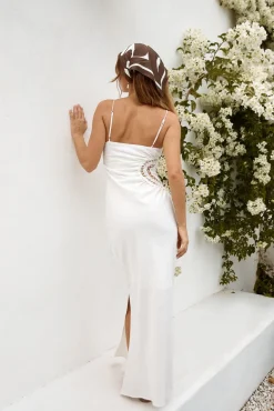 Vacation Dresses|Spring Break Dresses>Hello Molly Amalfi Amore Maxi Dress White
