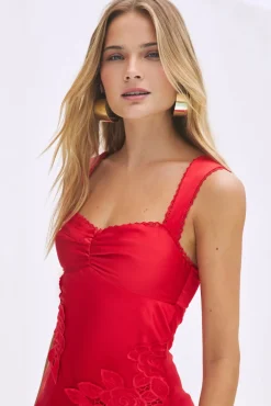 Date Night Dresses|Brunch Dresses>Hello Molly Amara Mini Dress Red