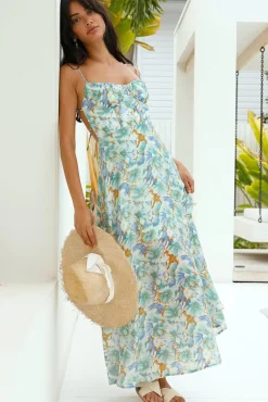 Wedding Guest Dresses|Cocktail Dresses>Hello Molly Amazon Adventure Maxi Dress Green
