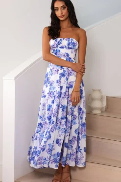 Brunch Dresses|Casual Dresses>Hello Molly Among The Branches Maxi Dress Blue