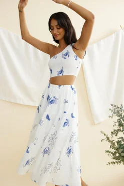 Skirt And Top Sets>Hello Molly Andiamo Set Blue