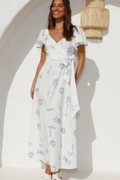 Vacation Dresses|Spring Break Dresses>Hello Molly Angel Baby Maxi Dress Blue