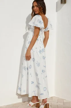 Vacation Dresses|Spring Break Dresses>Hello Molly Angel Baby Maxi Dress Blue