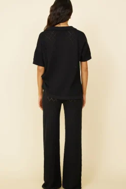 Pants>Hello Molly Angel Face Pants Black
