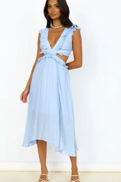 Wedding Guest Dresses|Cocktail Dresses>Hello Molly Angel Numbers Maxi Dress Blue