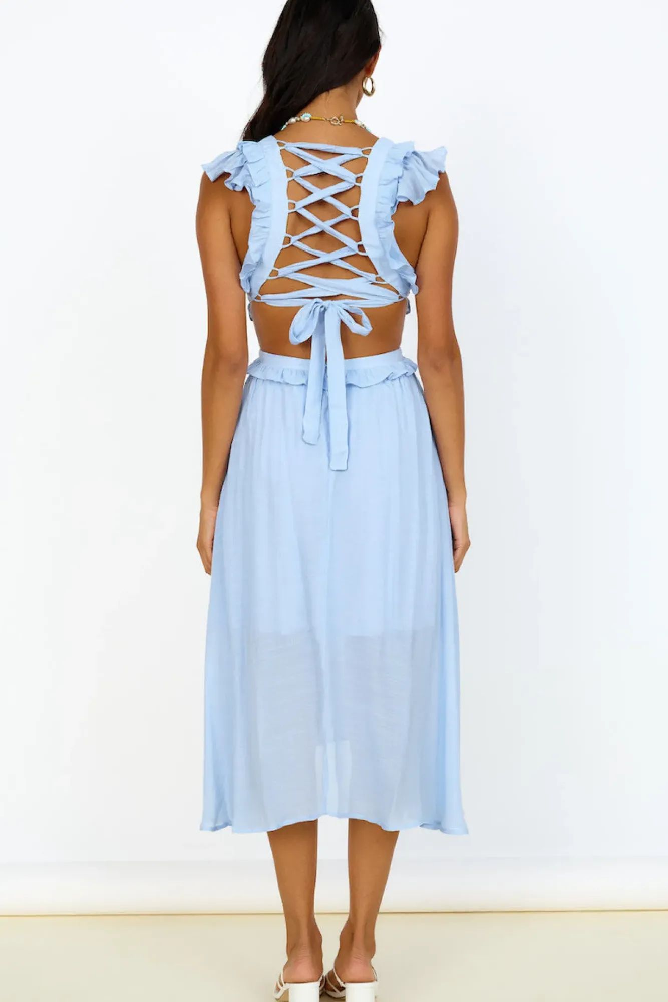Wedding Guest Dresses|Cocktail Dresses>Hello Molly Angel Numbers Maxi Dress Blue