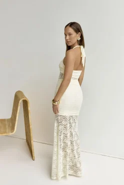 Wedding Guest Dresses|Formal Dresses>RUNAWAY THE LABEL Annika Maxi Dress Lemon