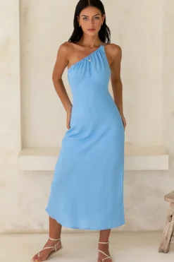 Vacation Dresses|Spring Break Dresses>Hello Molly Apple Pie Midi Dress Blue