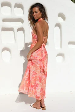 Cropped|Skirt And Top Sets>Hello Molly Apricot Delight Set Orange