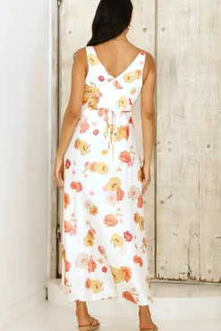 Wedding Guest Dresses|Vacation Dresses>Hello Molly Apricot Dream Maxi Dress Floral