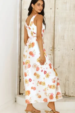 Wedding Guest Dresses|Vacation Dresses>Hello Molly Apricot Dream Maxi Dress Floral